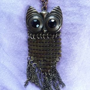 Long Owl Necklace